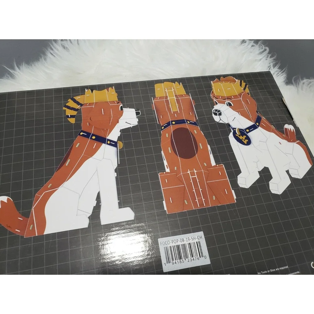 NEW WVU West Virginia Mountaineers‎ Mascot Musket 3D Puzzle Foco Gift NCAA Dog